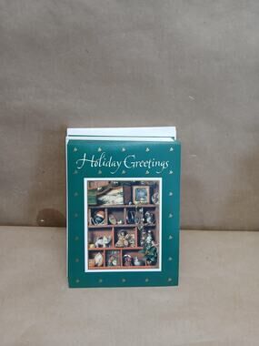 Plus Mark Holiday Greetings Christmas Cards Vintage Set Made in USA 18 Pieces